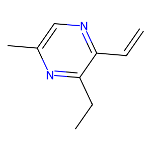 Structure of 2-ethenyl-5-ethyl-2-methyltetrahydrofuran