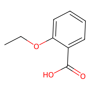 Structure of 2-ethoxybenzoic acid