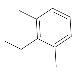 Structure of 2-ethyl m-xylene