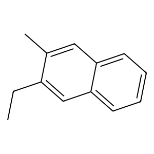 Structure of 2-ethyl-3-methylnaphthalene