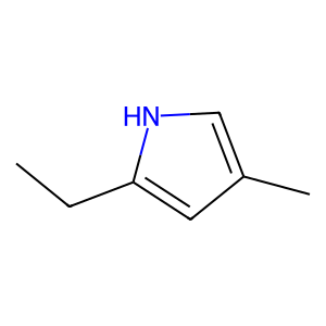 Structure of 2-ethyl-4-methyl-1h-pyrrole
