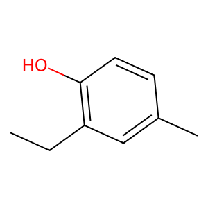 Structure of 2-ethyl-4-methylphenol