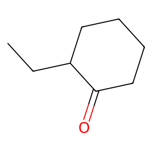 Structure of 2-ethyl-cyclohexanone