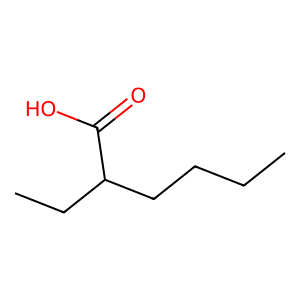 Structure of 2-ethylhexanoic acid