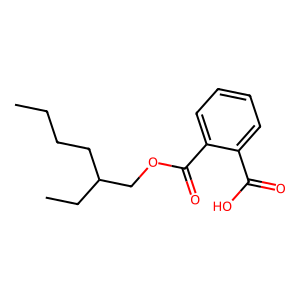 Structure of 2-ethylhexyl hydrogen phthalate