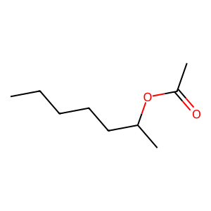 Structure of 2-heptyl acetate