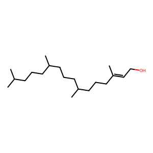 Structure of 2-hexadecen-1-ol, 3,7,11,15-tetramethyl