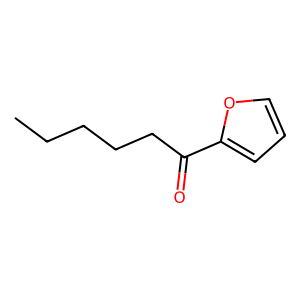 Structure of 2-hexanoylfuran