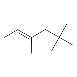 Structure of 2-hexene,4,4,5-trimethyl