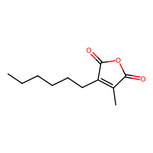 Structure of 2-hexyl-3-methylmaleicanhydride