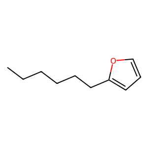 Structure of 2-hexylfuran