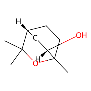 Structure of 2-hydroxy-1,8-cineole