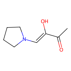 Structure of 2-hydroxy-1-(1-pyrrolidinyl)-1-buten-3-one
