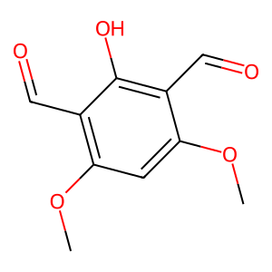 Structure of 2-hydroxy-4,6-dimethoxy-3,5-dimethylisoburyrophenone