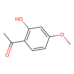 Structure of 2-hydroxy-4-methoxyacetophenone (=paeonol)