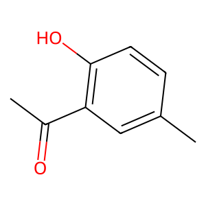 Structure of 2-hydroxy-5-methylacetophenone