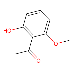 Structure of 2-hydroxy-6-methoxyacetophenone