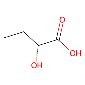 Structure of 2-hydroxybutanoic acid ethyl ester