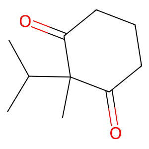 Structure of 2-isopropyl-5-methyl bicyclo (4,4,0) dec-1-ene