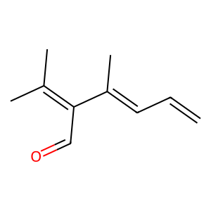 Structure of 2-isopropylidene-3-methylhexa-3,5-dienal