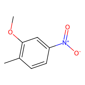 Structure of 2-methoxy-1-methyl-4-(1-methylethyl) benzene