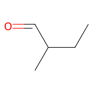 Structure of 2-methyl butanal