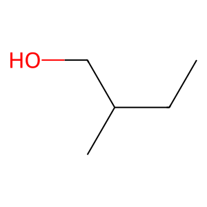 Structure of 2-methyl butanol