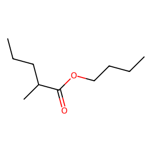 Structure of 2-methyl butyl-2-methyl butyrate