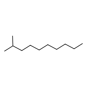 Structure of 2-methyl decane