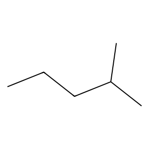 Structure of 2-methyl pentane