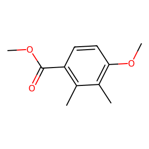 Structure of 2-methyl-, 4-methoxy-2-(3-methyloxiranyl)phenyl butanoic acid