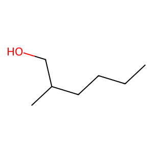 Structure of 2-methyl-1-hexanol
