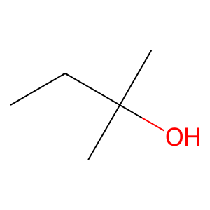 Structure of 2-methyl-2-butanol