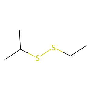 Structure of 2-methyl-3,4-dithiahexane
