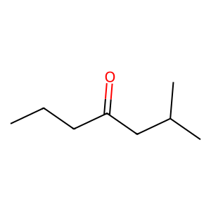 Structure of 2-methyl-4-heptanone
