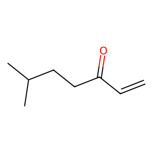 Structure of 2-methyl-5-hepten-2-one