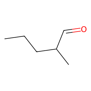 Structure of 2-methyl-pentanal