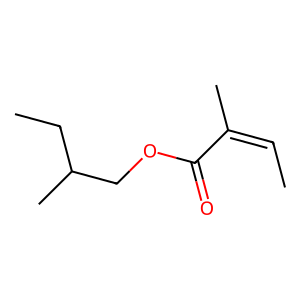 Structure of 2-methylallyl angelate