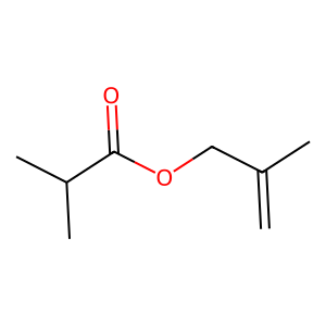 Structure of 2-methylallyl isobutyrate