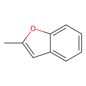 Structure of 2-methylbenzofuran