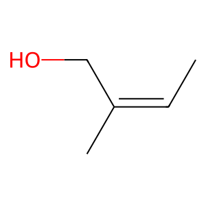Structure of 2-methylbut-2-enol