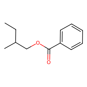 Structure of 2-methylbutyl benzoate