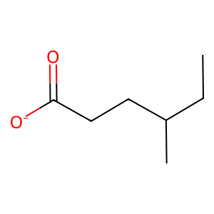 Structure of 2-methylbutylacetate