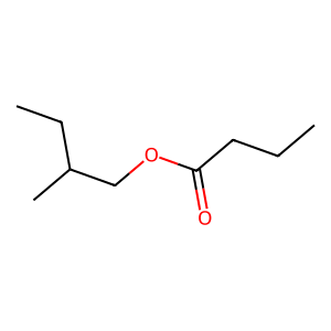 Structure of 2-methylbutylbutyrate