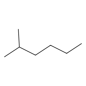 Structure of 2-methylhexane