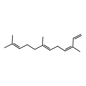 Structure of (3z,6e)-alpha-farnesene