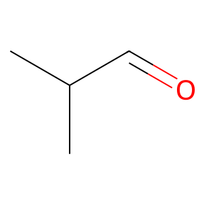 Structure of 2-methylpropanal