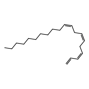 Structure of (3z,6z,9z)-tetradecatriene