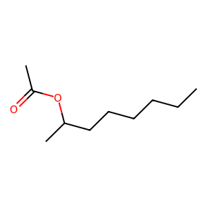 Structure of 2-octyl acetate