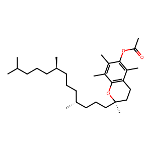 Structure of (+)-alpha-tocopherol acetate